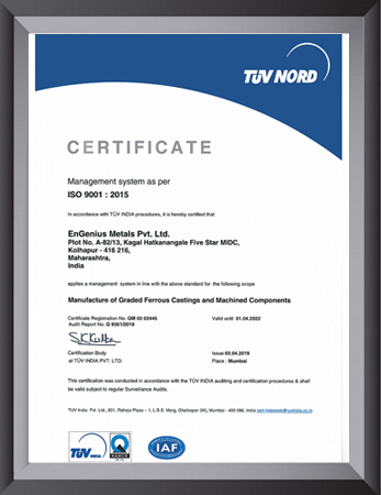 EnGenius Metals – Leading Shell Moulding Foundry and Precision Casting Manufacturer in Kolhapur, India